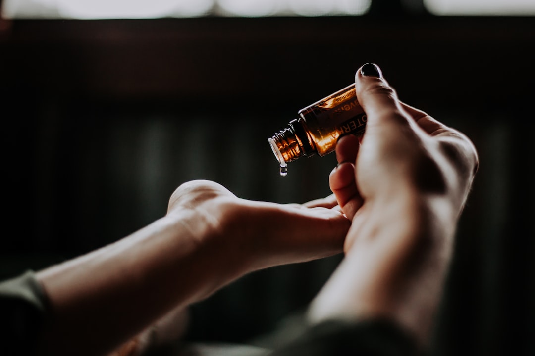 Woman enjoying aromatherapy